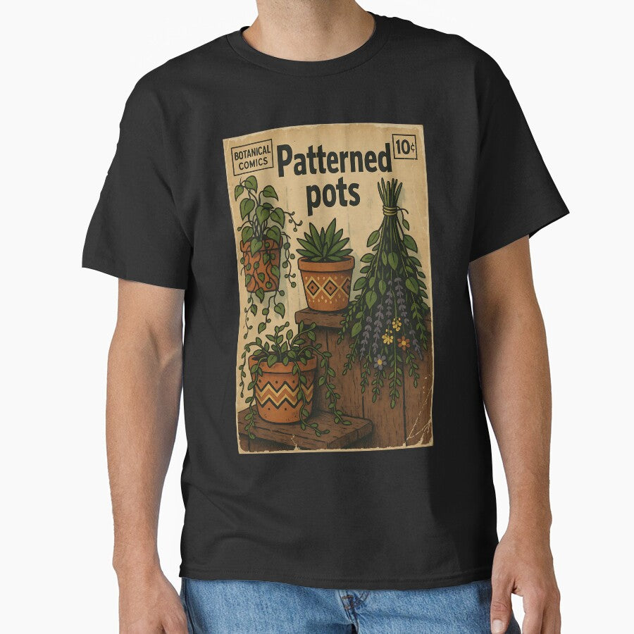 Botanical Bohemian: Patterned Pots by bapupa T-Shirts, Hoodie, Sweatshirt | BlankRebels.com (Image 1)