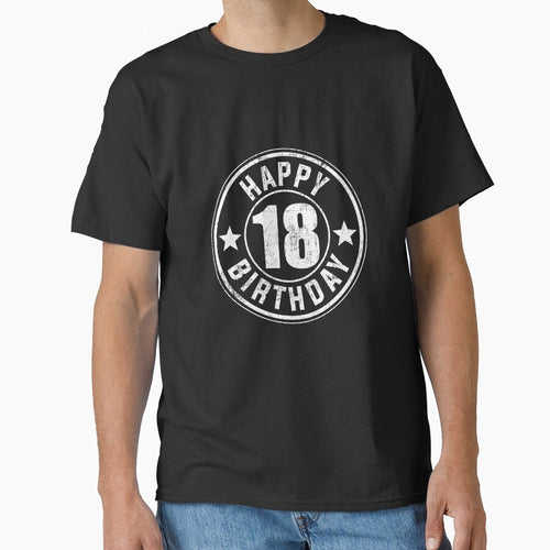 18th birthday happy birthday retro vintage by shurikaner T-Shirts, Hoodie, Sweatshirt | BlankRebels.com (Image 1)