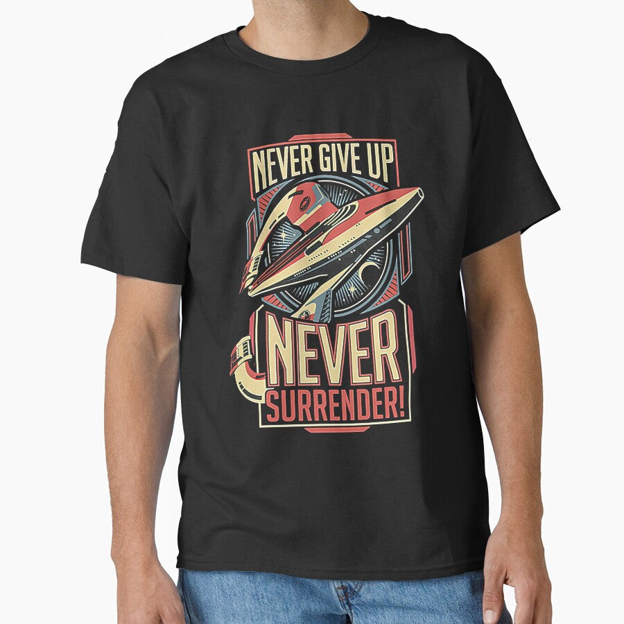 Vintage Never Surrender Quote Retro by KidGiftChoice