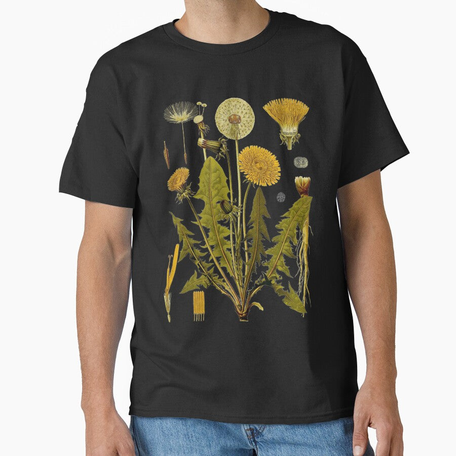 Dandelion Botanical Art by shopHicGos T-Shirts, Hoodie, Sweatshirt | BlankRebels.com (Image 1)