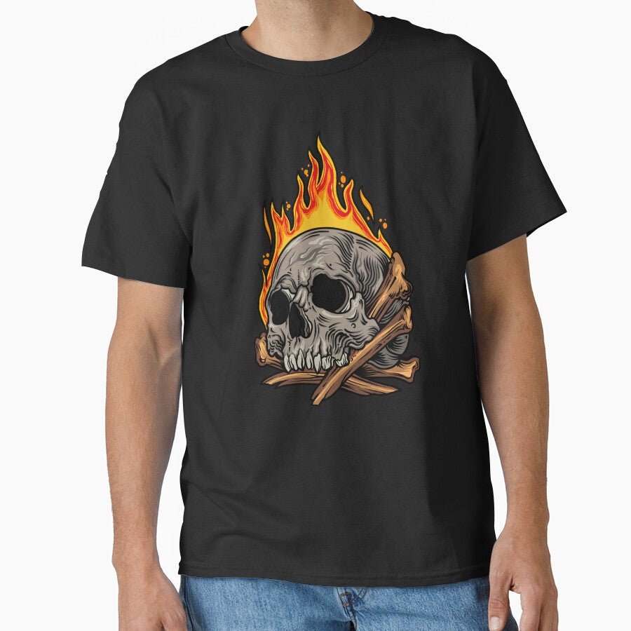 Skull that was on fire by Bayusrwd10 T-Shirts, Hoodie, Sweatshirt | BlankRebels.com (Image 1)