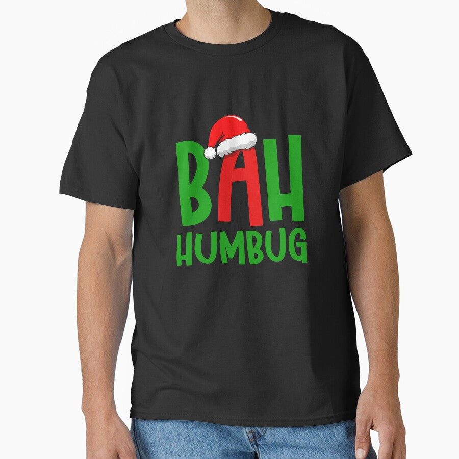 Christmas Bah Humbug Santa Hat Christmas Party Outfit by Leslie Smith T-Shirts, Hoodie, Sweatshirt (Image 1)
