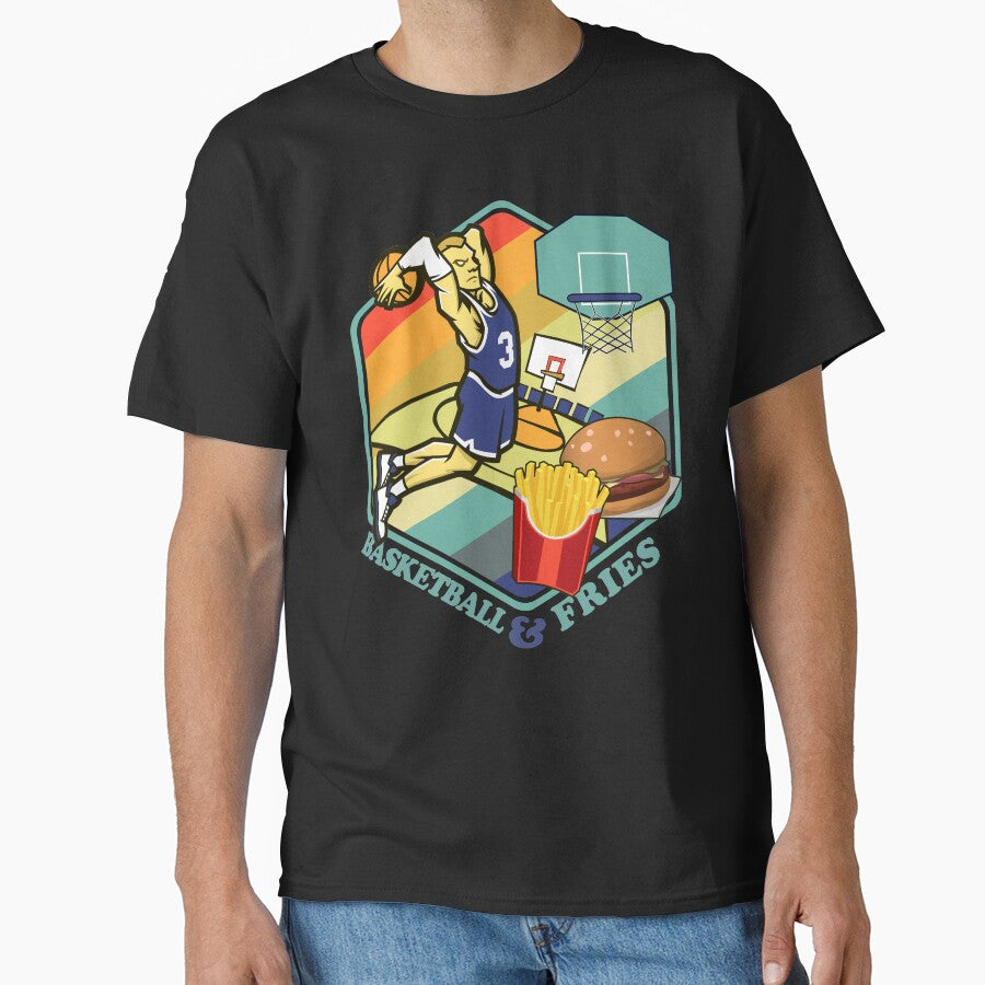 Basketball Fries Fastfood Burger Basketballer by TheAplus T-Shirts, Hoodie, Sweatshirt | BlankRebels.com (Image 1)