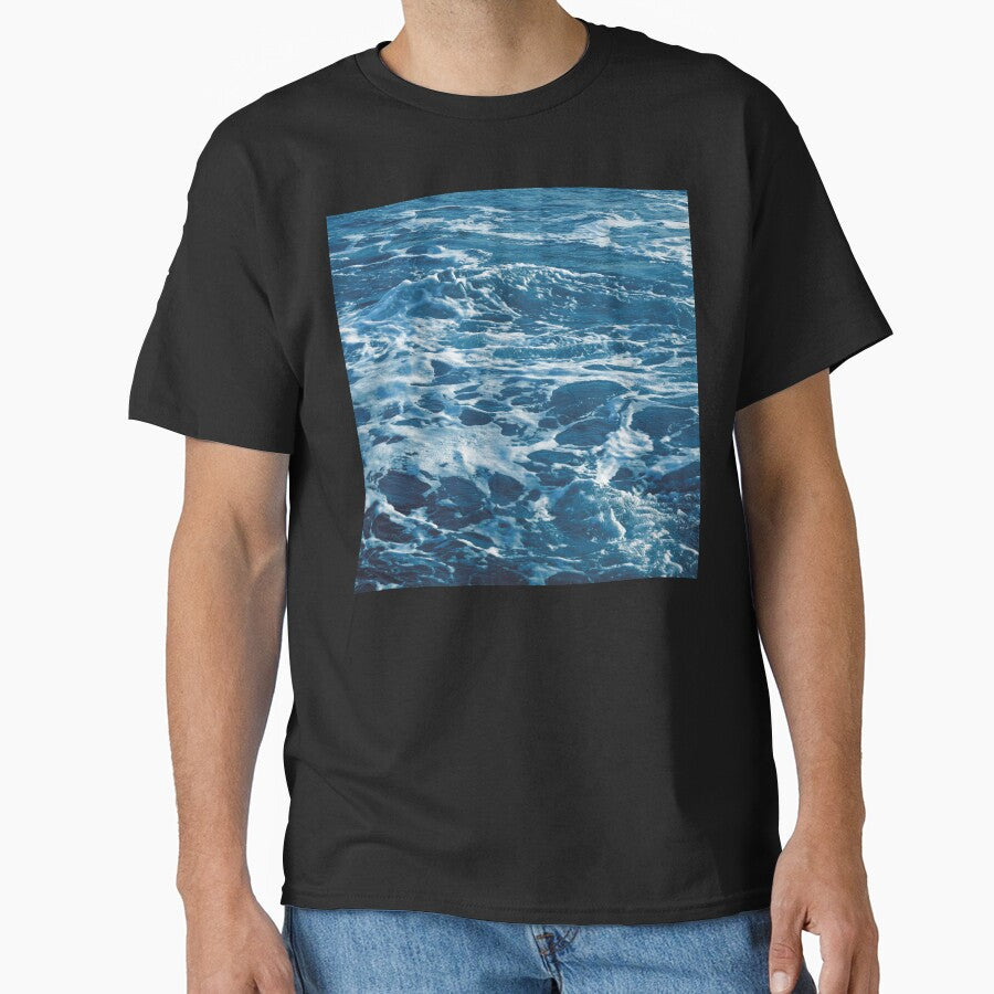 Arctic-Blue Ocean Waves With Foamy White Surf by DEC02 T-Shirts, Hoodie, Sweatshirt | BlankRebels.com (Image 1)