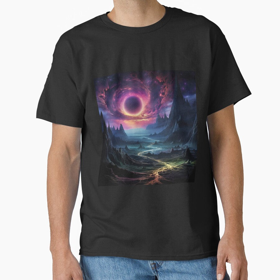 Dark Fantasy Landscape - Black Hole Sun by Fantasy Masterpiece T-Shirts, Hoodie, Sweatshirt | BlankRebels.com (Image 1)