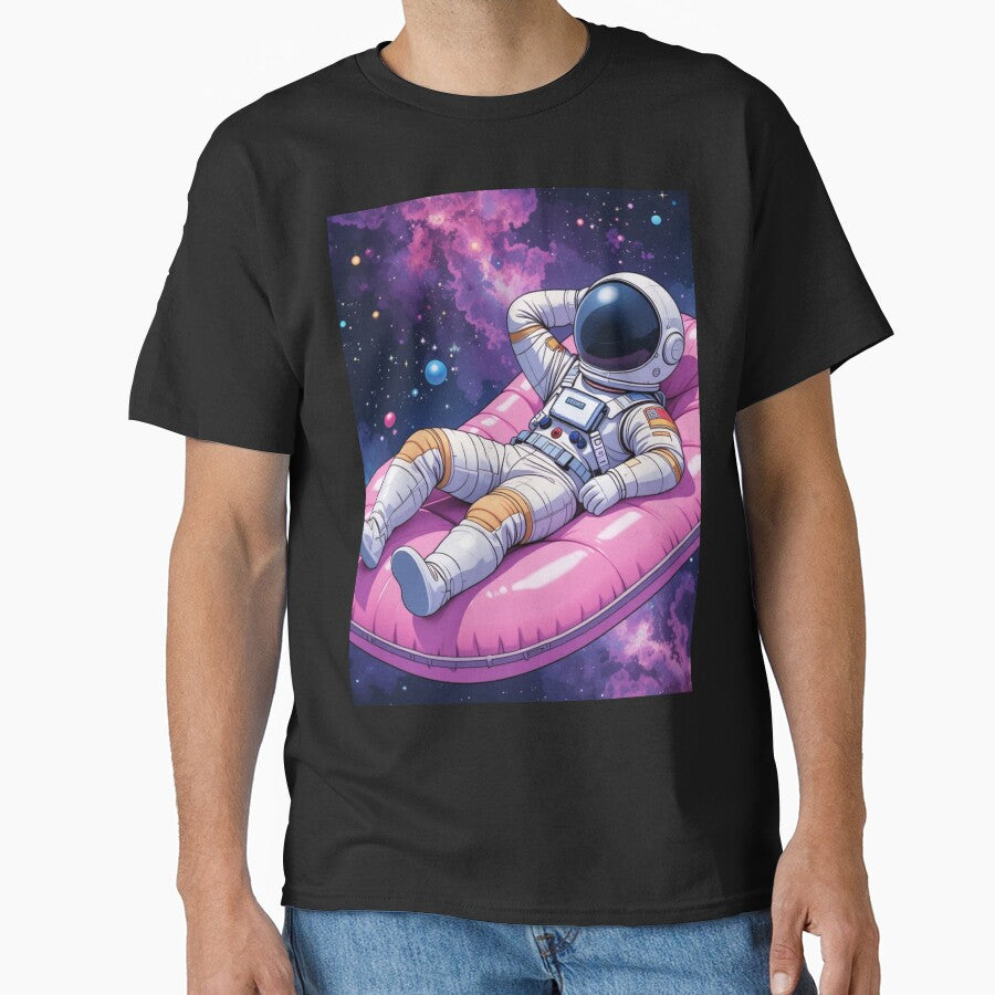 Chill Astronaut Floating in Space by PixelVibe782 T-Shirts, Hoodie, Sweatshirt | BlankRebels.com (Image 1)