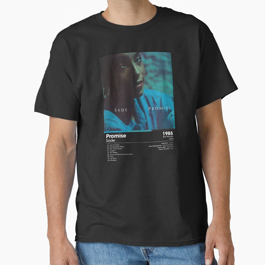 Sade - Promise | Album Card (Dark) by theoralcollage T-Shirts, Hoodie, Sweatshirt | BlankRebels.com (Image 1)