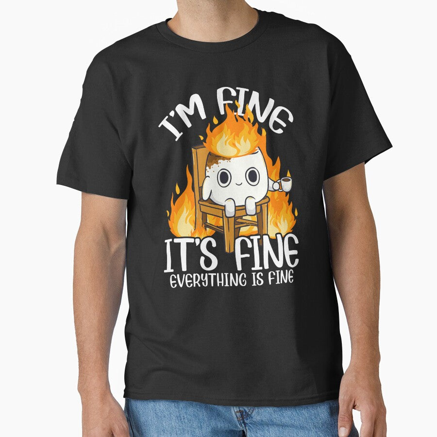 Marshmallow I'm Fine Meme Outdoor Men Kids Women Camping by KsuAnn T-Shirts, Hoodie, Sweatshirt | BlankRebels.com (Image 1)