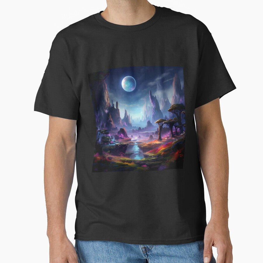 Fantasy Landscape - Limestone Spires by Fantasy Masterpiece T-Shirts, Hoodie, Sweatshirt | BlankRebels.com (Image 1)