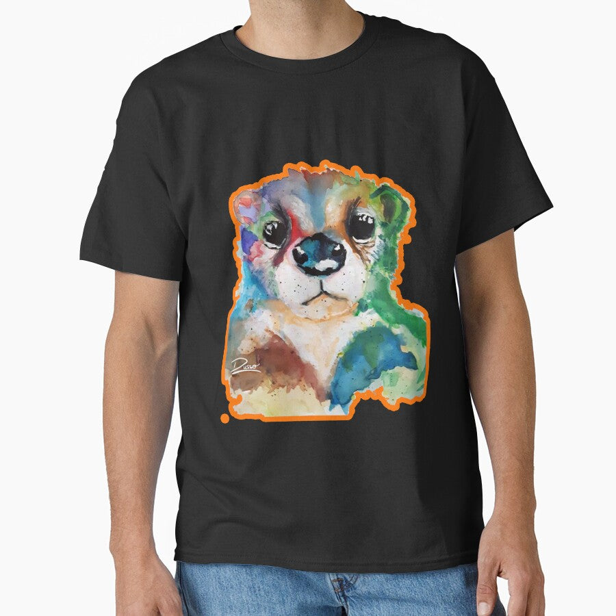 Baby sea otter, colorful watercolored by dusso T-Shirts, Hoodie, Sweatshirt | BlankRebels.com (Image 1)