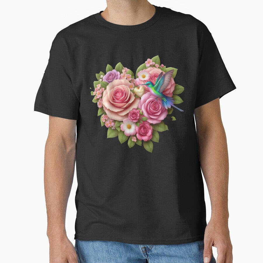 Mother's Day Flowers Mom Mom Mommy: 3D Heart by sofia1971 T-Shirts, Hoodie, Sweatshirt | BlankRebels.com (Image 1)