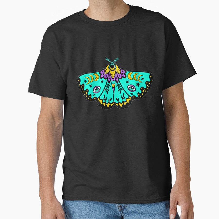 Mystical Moth Butterfly Moon all seeing eye by funnytshirtemp T-Shirts, Hoodie, Sweatshirt | BlankRebels.com (Image 1)