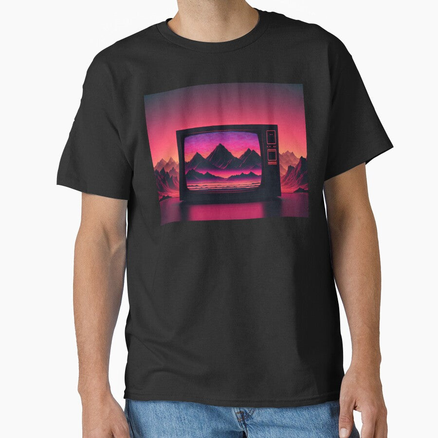 The Channel of the Future: A Synthwave Transmission by Mullet Monkey T-Shirts, Hoodie, Sweatshirt | BlankRebels.com (Image 1)