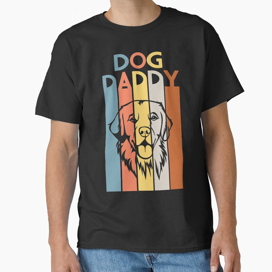 Father's Day: Daddy Dog retro vintage by argupta15115 T-Shirts, Hoodie, Sweatshirt | BlankRebels.com (Image 1)