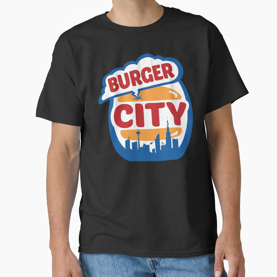 Burger CITY instead of Town by Rzera- T-Shirts, Hoodie, Sweatshirt | BlankRebels.com (Image 1)