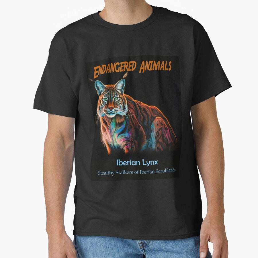 Iberian Lynx: Stealthy Stalkers of Iberian Scrublands by JLCableStudio T-Shirts, Hoodie, Sweatshirt (Image 1)