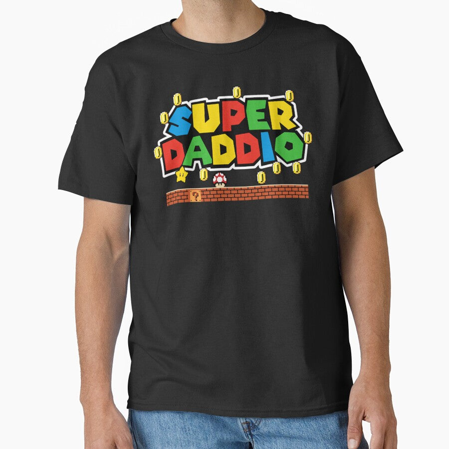 Super Daddio Dad Video Gamer by JulieWillms T-Shirts, Hoodie, Sweatshirt | BlankRebels.com (Image 1)