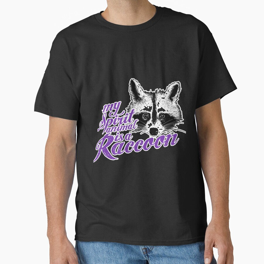 Rebel Raccoon My Spirit Animal Is A by SkyCloudBlue T-Shirts, Hoodie, Sweatshirt | BlankRebels.com (Image 1)