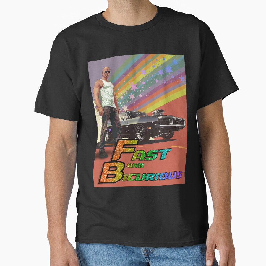 fast and bicurious funny lgbtq by Alyn8 T-Shirts, Hoodie, Sweatshirt | BlankRebels.com (Image 1)