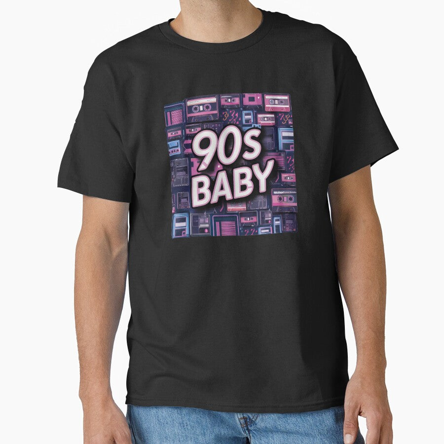 90s Baby With Cassette Tapes by Itsheartshop T-Shirts, Hoodie, Sweatshirt | BlankRebels.com (Image 1)