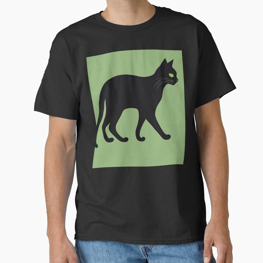 Halloween Black Cat Green Eyes by SeaStarAlex T-Shirts, Hoodie, Sweatshirt | BlankRebels.com (Image 1)