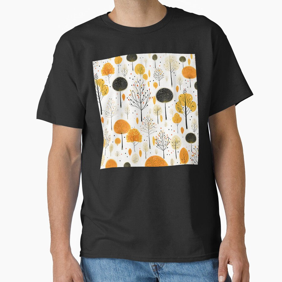 Boho-Style Golden-Orange And Mustard Leaves Abstract by DEC02 T-Shirts, Hoodie, Sweatshirt | BlankRebels.com (Image 1)