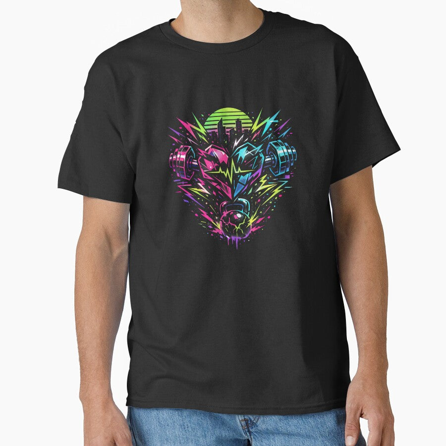 Neon Pulse: Heart of Strength by ForeverPrintsOK T-Shirts, Hoodie, Sweatshirt | BlankRebels.com (Image 1)
