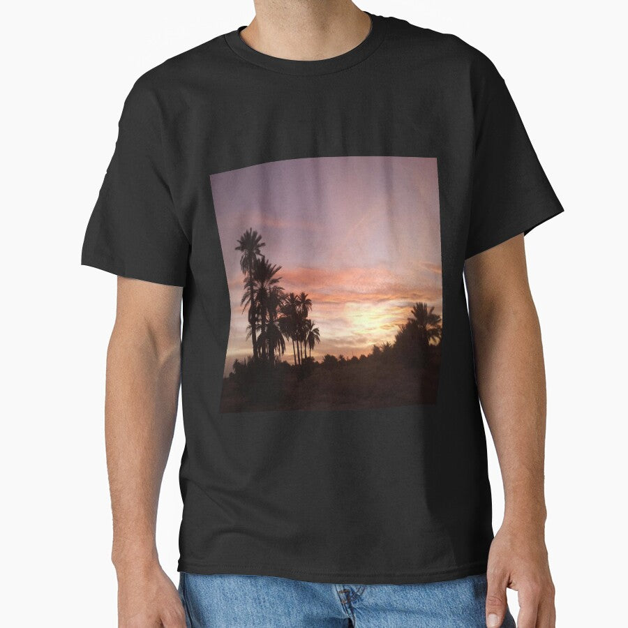 Awesome view of sunrise and palm trees by faridman T-Shirts, Hoodie, Sweatshirt | BlankRebels.com (Image 1)