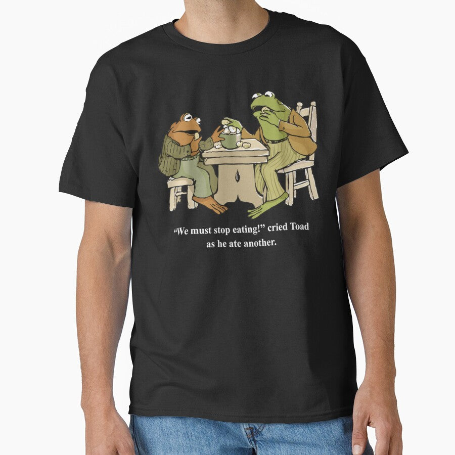 Frog And Toad We Must Stop Eating T-Shi by FocusForStars22 T-Shirts, Hoodie, Sweatshirt | BlankRebels.com (Image 1)