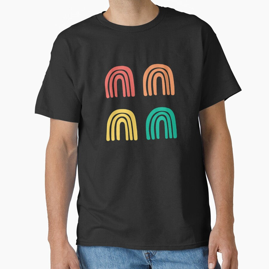 Multi Color Boho Rainbows Sticker Pack by HandCraftedArt T-Shirts, Hoodie, Sweatshirt | BlankRebels.com (Image 1)