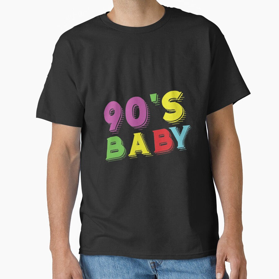 Colorful Retro Old Vintage Design 90's Baby Generation by avinigav T-Shirts, Hoodie, Sweatshirt | BlankRebels.com (Image 1)