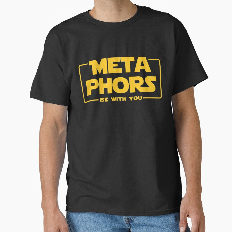 Metaphors Be With You - English Teacher Gift by simplytldr T-Shirts, Hoodie, Sweatshirt | BlankRebels.com (Image 1)