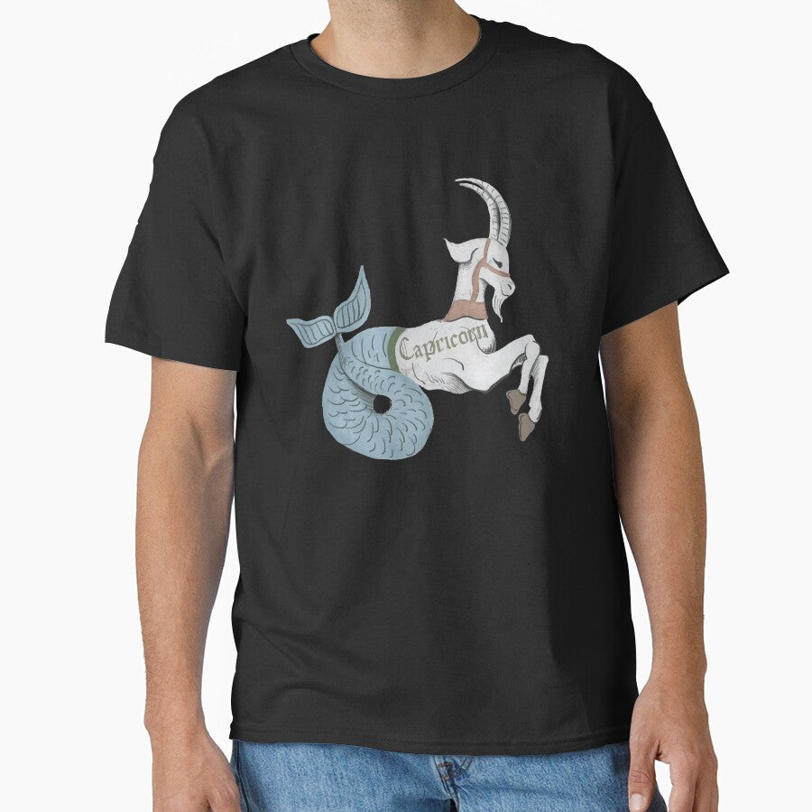 Capricorn Zodiac Sign Horoscope Constellation Retro Vintage Sea-Goat by Wangfu-tees Hoodie, Sweatshirt (Image 1)