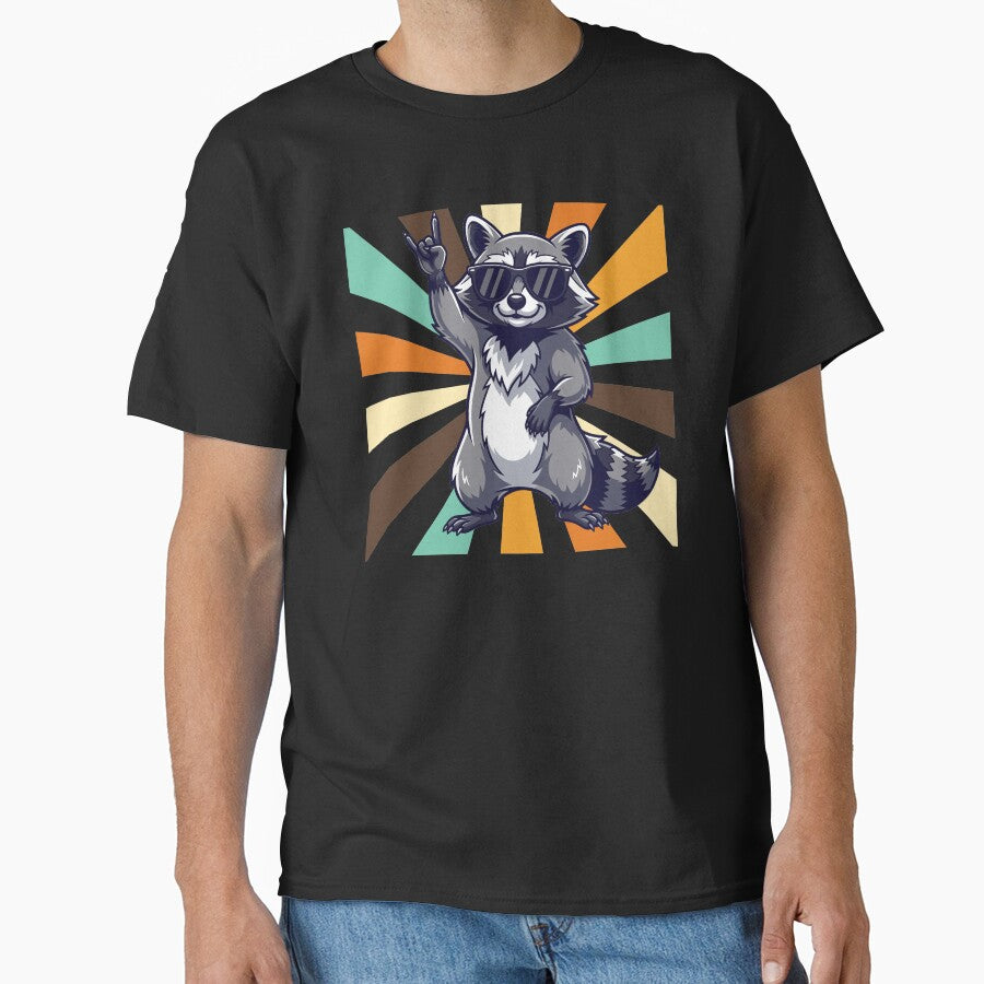 Trashed Panda Drunk Raccoon Illustration by StaticMood T-Shirts, Hoodie, Sweatshirt | BlankRebels.com (Image 1)