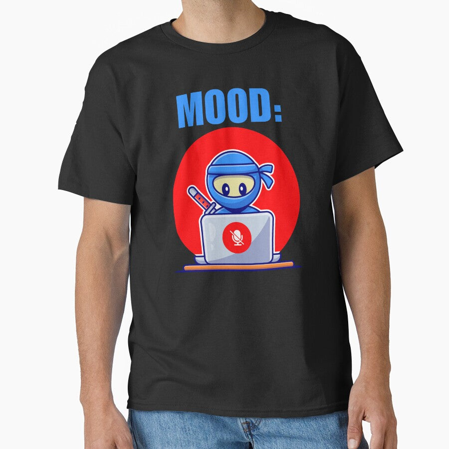 Muted mic in a virtual meeting or conference call, funny remote wfh job by NBSStore T-Shirts, Hoodie, Sweatshirt (Image 1)