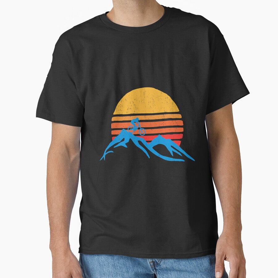 Mountain Bike Vintage Sunset Love by unassertive19 T-Shirts, Hoodie, Sweatshirt | BlankRebels.com (Image 1)