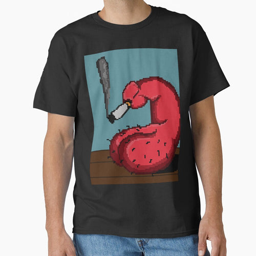 "Cigarette Break Pixel in Red" by KatBlouchArt T-Shirts, Hoodie, Sweatshirt | BlankRebels.com (Image 1)