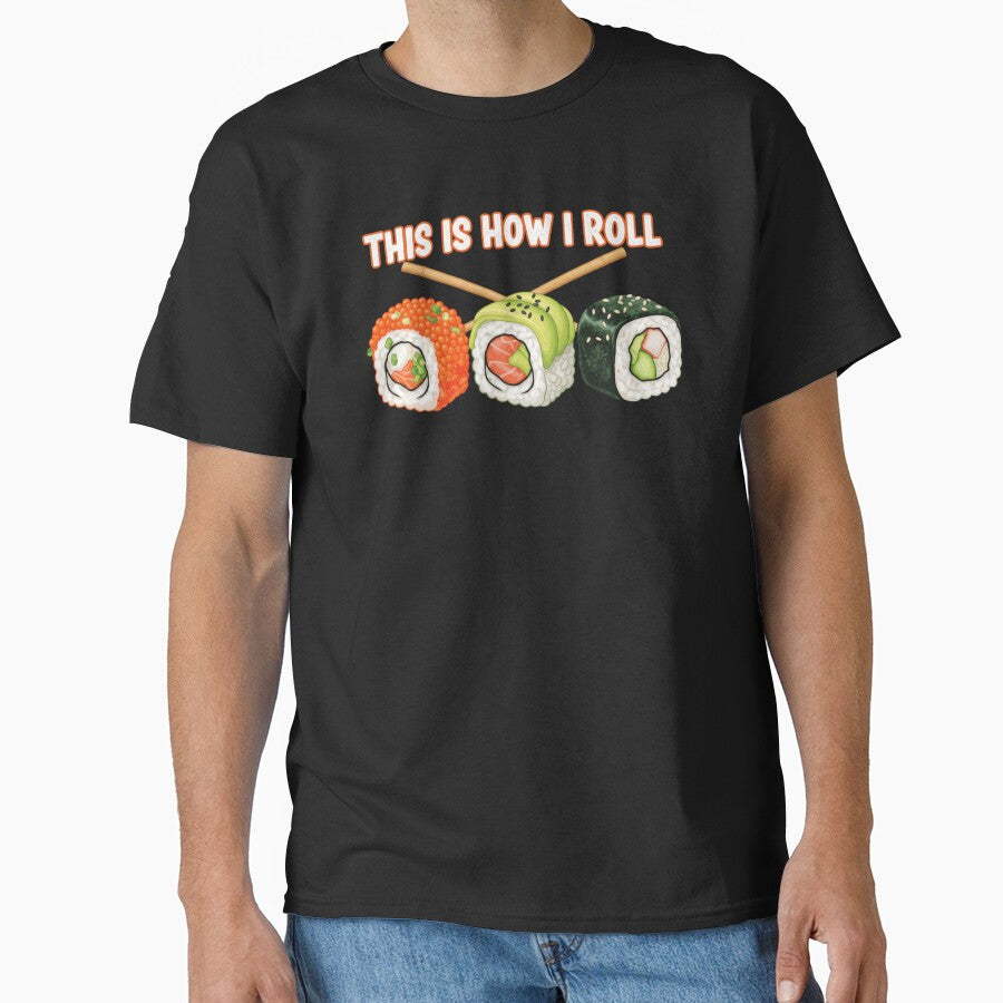 Sushi Art Design – Japanese Food Lover Cute & Fun by Alexis Art Collection T-Shirts, Hoodie, Sweatshirt (Image 1)