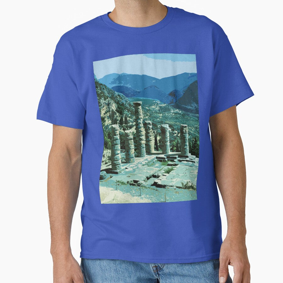 Travel Posters_Visit Delphi_Greece. by FanitsaArt T-Shirts, Hoodie, Sweatshirt | BlankRebels.com (Image 1)