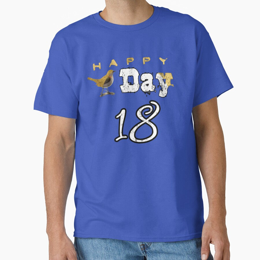 Happy birthday 18, Birdday 18, bird day, happy bird day, girlfriend birthday, son birthday, daughter birthday,... (Image 1)