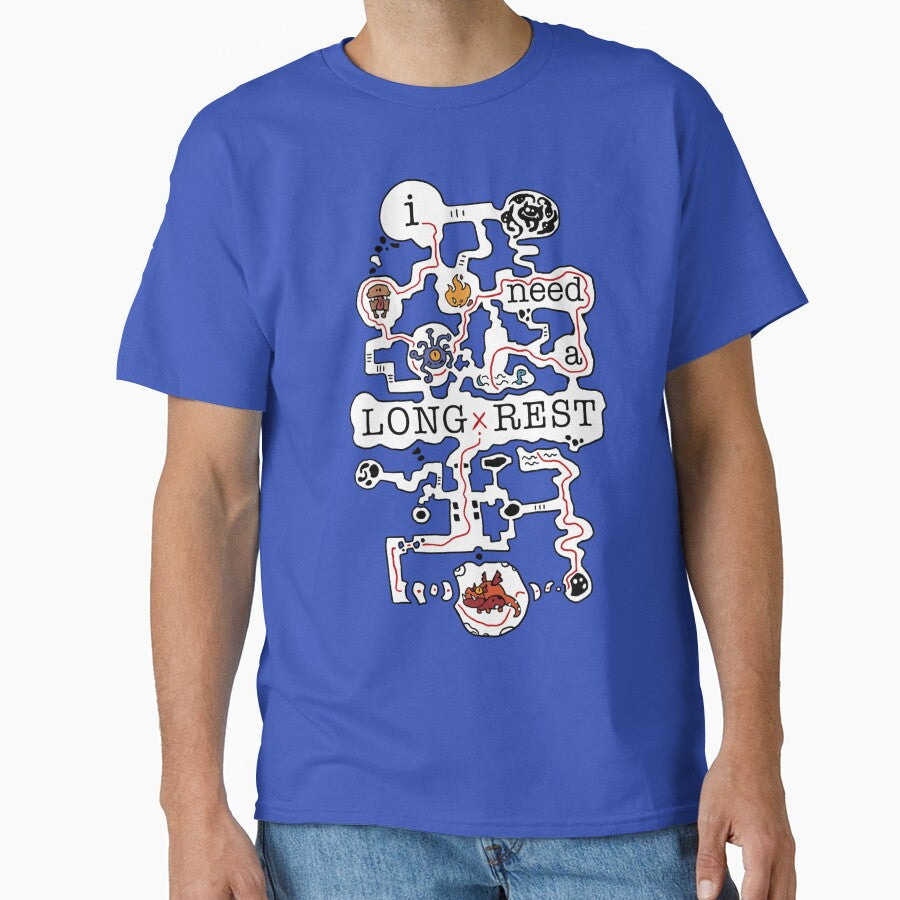 I need a long rest | (colored) | Dungeon crawling | DnD by keyvei T-Shirts, Hoodie, Sweatshirt | BlankRebels.com (Image 1)