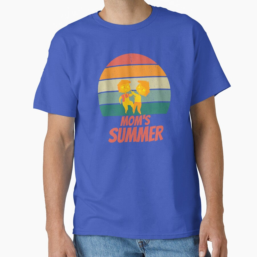 Mom's Summer Funny Boys Fighting Sunset by Evolved-LovinIt T-Shirts, Hoodie, Sweatshirt | BlankRebels.com (Image 1)