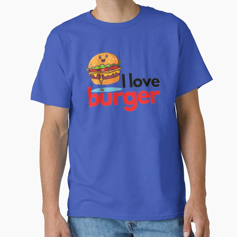 I LOVE BURGER - Hamburger - I love the hamburger by MoshisooPrint T-Shirts, Hoodie, Sweatshirt | BlankRebels.com (Image 1)