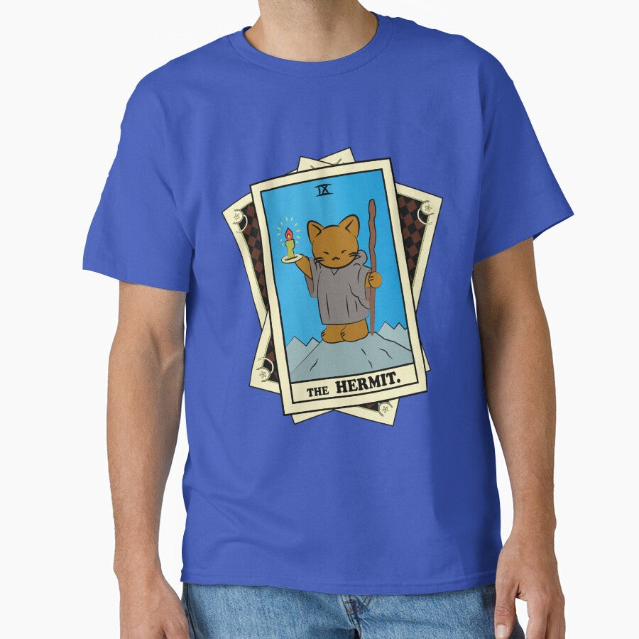 TAROT CARDS DECK | THE HERMIT. | FORTUNE CAT by FalconLifeStore T-Shirts, Hoodie, Sweatshirt | BlankRebels.com (Image 1)