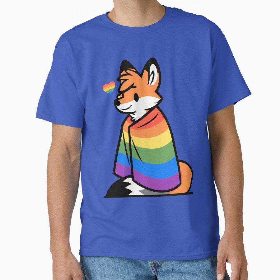 Comfy Womfy Furry Pride Fox LGBTQ Rainbow by BlueBullBazaar T-Shirts, Hoodie, Sweatshirt | BlankRebels.com (Image 1)