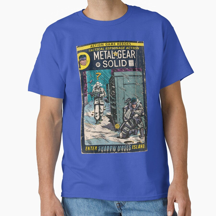 "Enter Shadow Moses" Comic Book Fan Art by MarkScicluna T-Shirts, Hoodie, Sweatshirt | BlankRebels.com (Image 1)