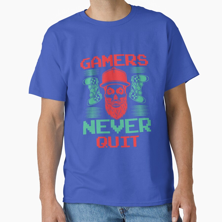 Gamers Never Quit by Vividy T-Shirts, Hoodie, Sweatshirt | BlankRebels.com (Image 1)
