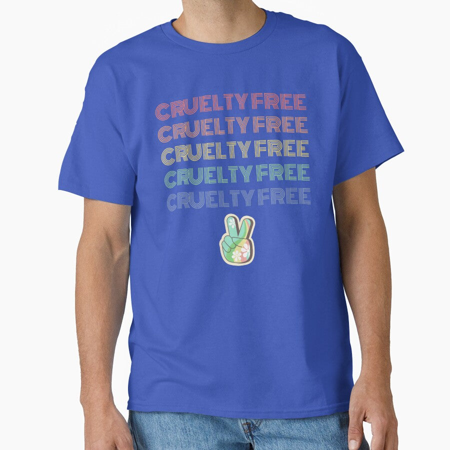 Cruelty Free |  Peace Hippie Vibes | Fun Vegan by DevlynnDesigns T-Shirts, Hoodie, Sweatshirt | BlankRebels.com (Image 1)