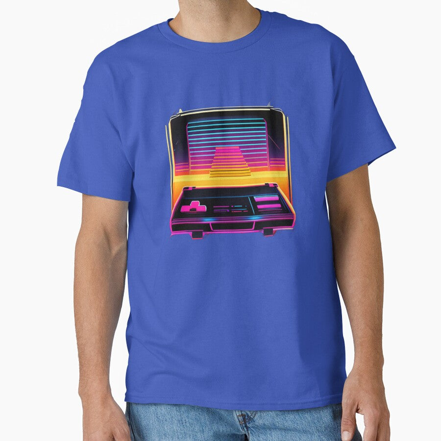 Retro Gaming Nostalgia: The Iconic Gaming Console of the 80's by byaz3 T-Shirts, Hoodie, Sweatshirt (Image 1)