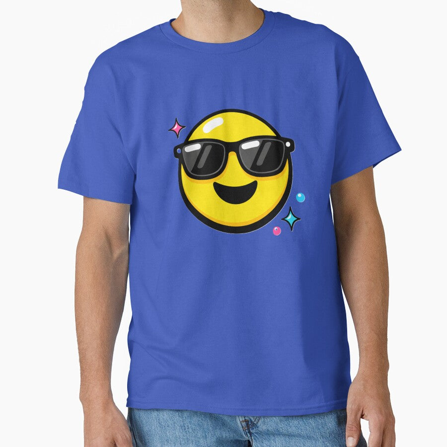 Happy Cool Smiley Y2K Aesthetic by LittleRoarArt T-Shirts, Hoodie, Sweatshirt | BlankRebels.com (Image 1)
